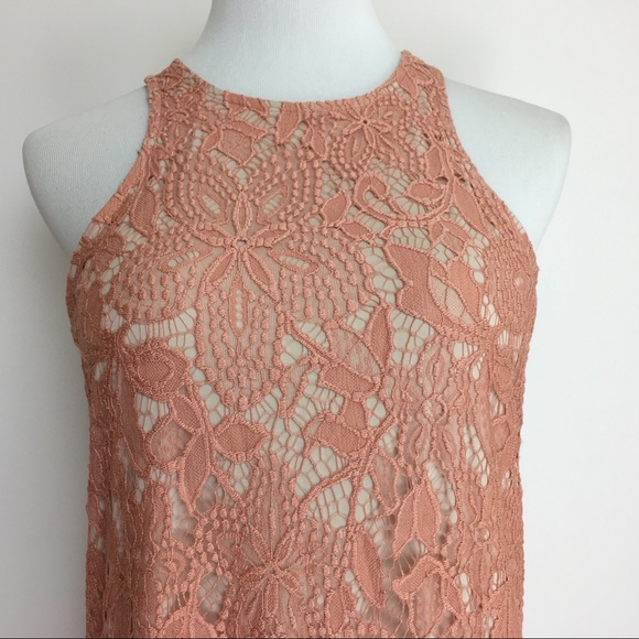 NWT Express Floral Lace Contrast Sheath Dress - Picture 3 of 7